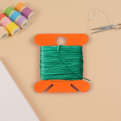 100 PCS Embroidery Floss Bobbins Plastic Embroidery Thread Cards (Orange Red)