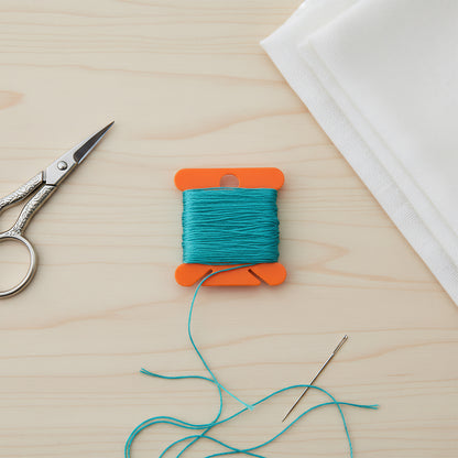 100 PCS Embroidery Floss Bobbins Plastic Embroidery Thread Cards (Orange Red)