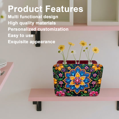 Mandala DIY Flower Vase Wooden Double Sided Desktop Diamond Art Kit Home Decor
