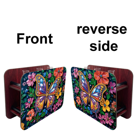 Butterfly DIY Flower Vase Wooden Double Sided Desktop Diamond Art Kit Home Decor