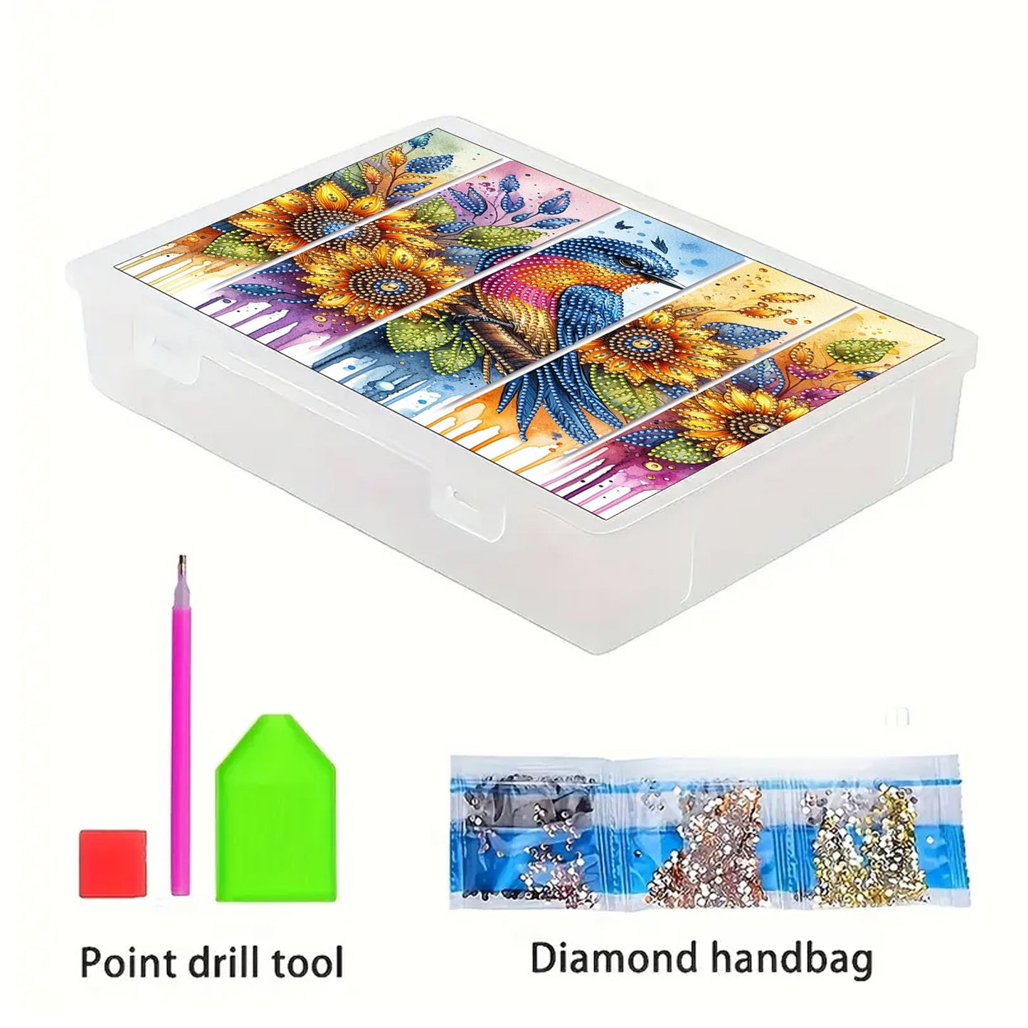 Bluebird 5D DIY Full Diamond Art Storage Box Crystal Mosaic Storage Container