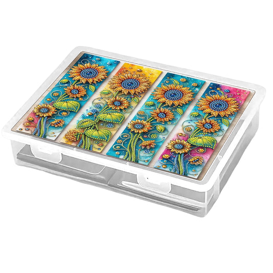 Sunflower 5D DIY Full Diamond Art Storage Box Crystal Mosaic Storage Container