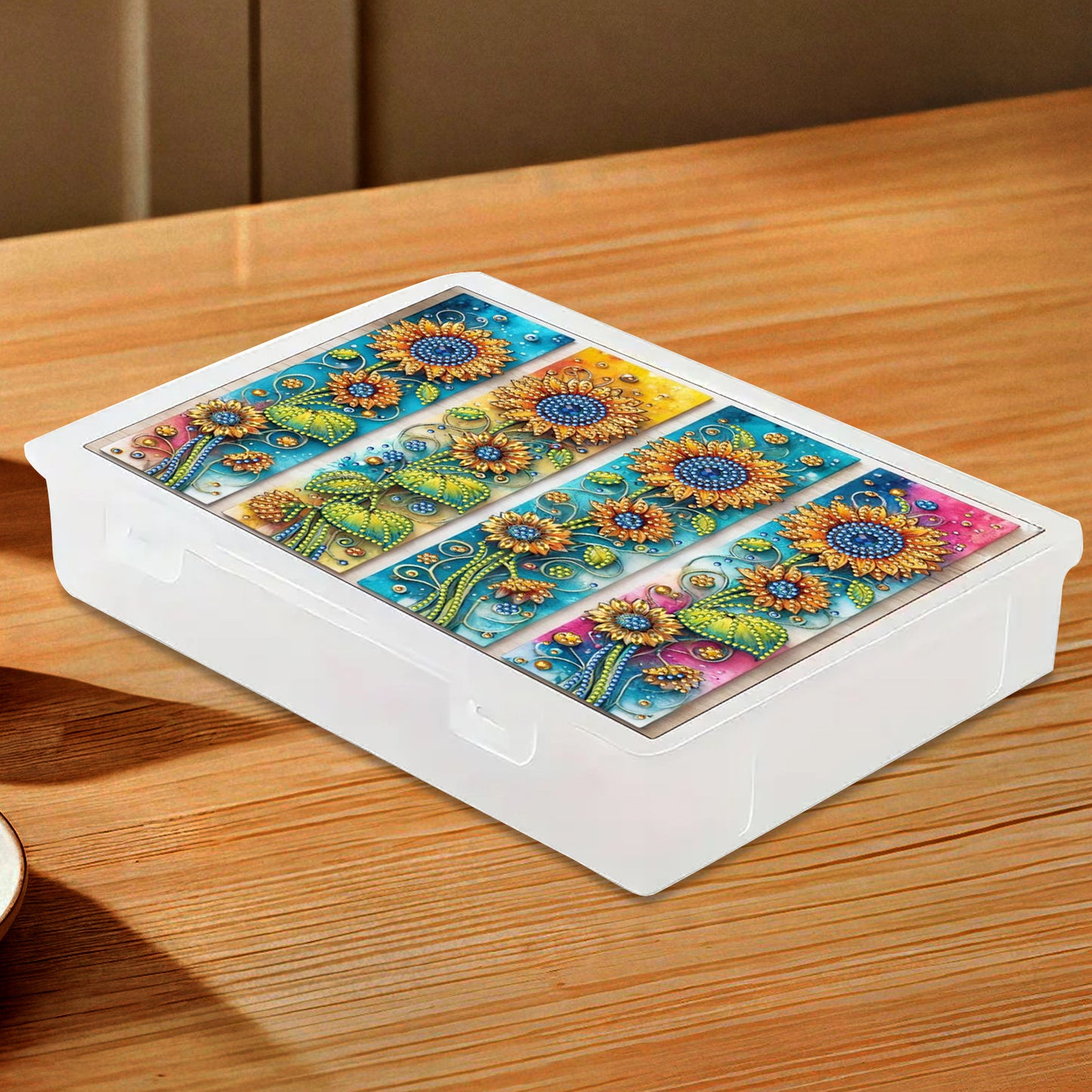 Sunflower 5D DIY Full Diamond Art Storage Box Crystal Mosaic Storage Container