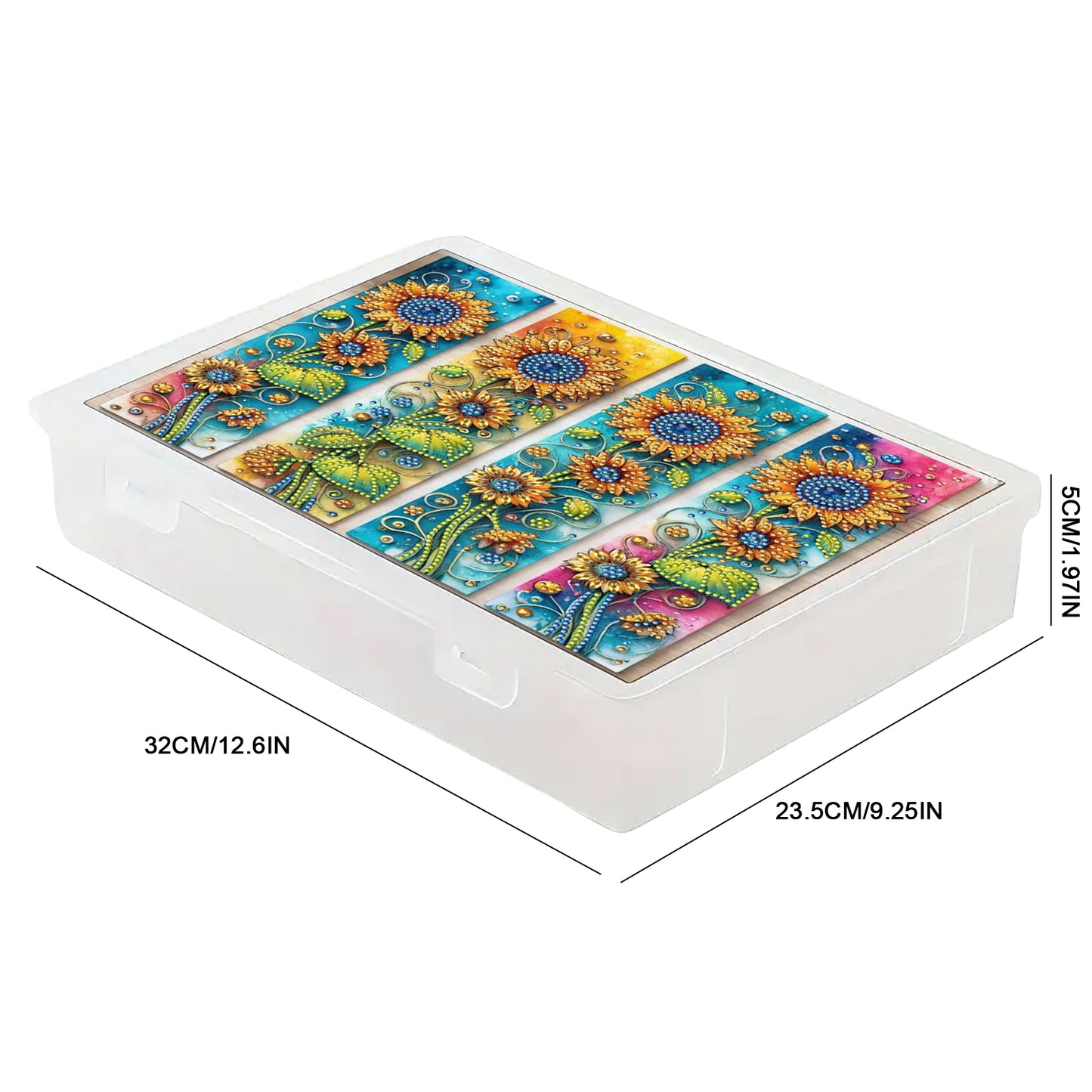 Sunflower 5D DIY Full Diamond Art Storage Box Crystal Mosaic Storage Container