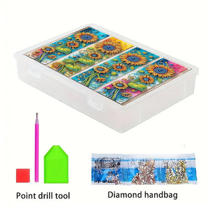 Sunflower 5D DIY Full Diamond Art Storage Box Crystal Mosaic Storage Container