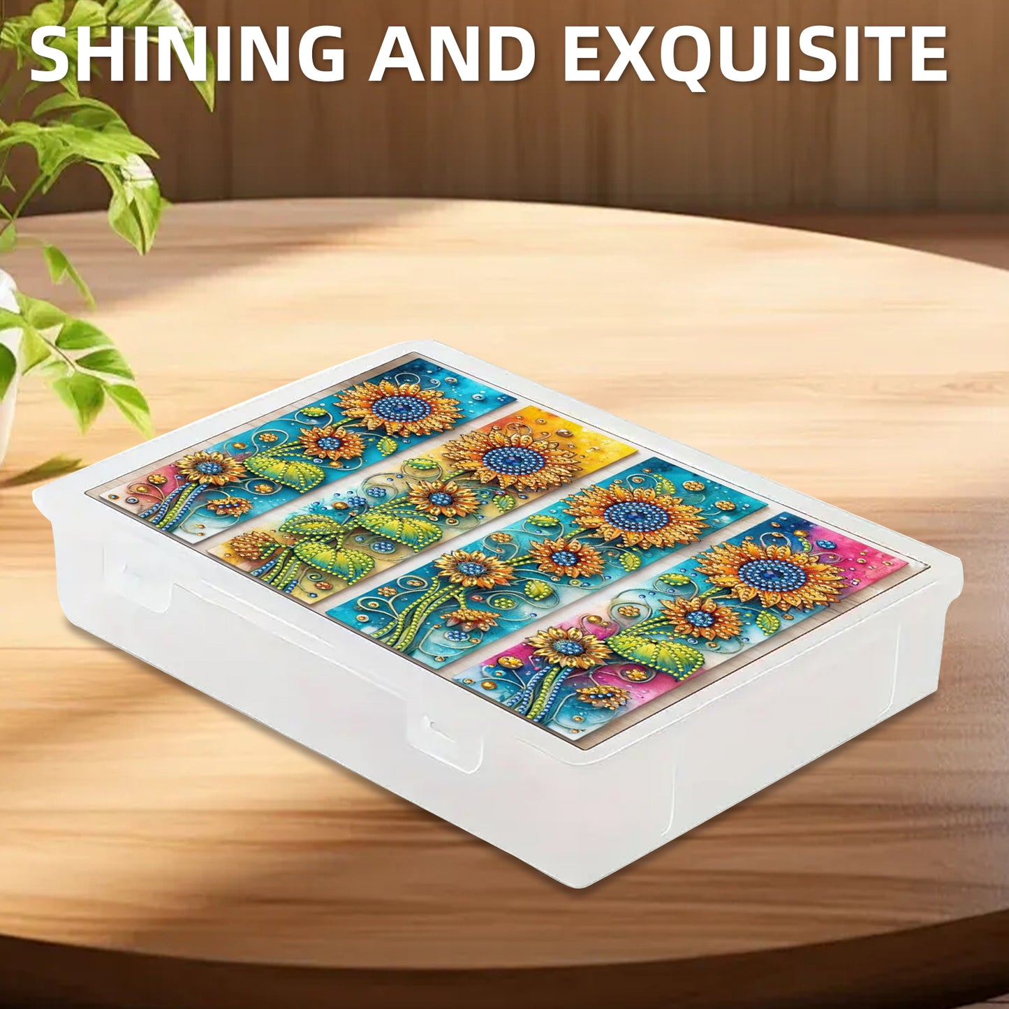 Sunflower 5D DIY Full Diamond Art Storage Box Crystal Mosaic Storage Container