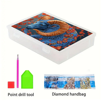 Sheep 5D DIY Full Diamond Art Storage Box Crystal Mosaic Storage Container Kit