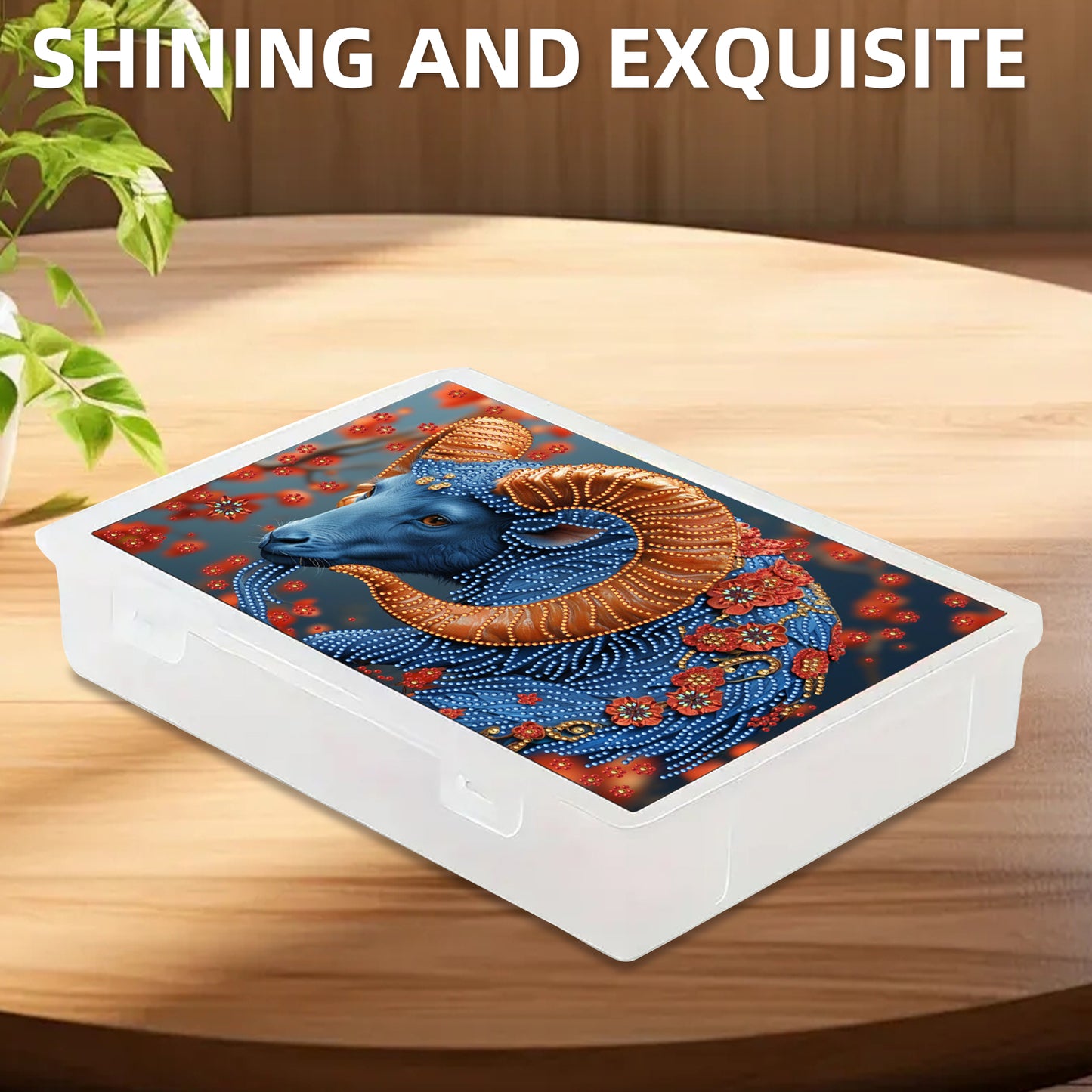 Sheep 5D DIY Full Diamond Art Storage Box Crystal Mosaic Storage Container Kit