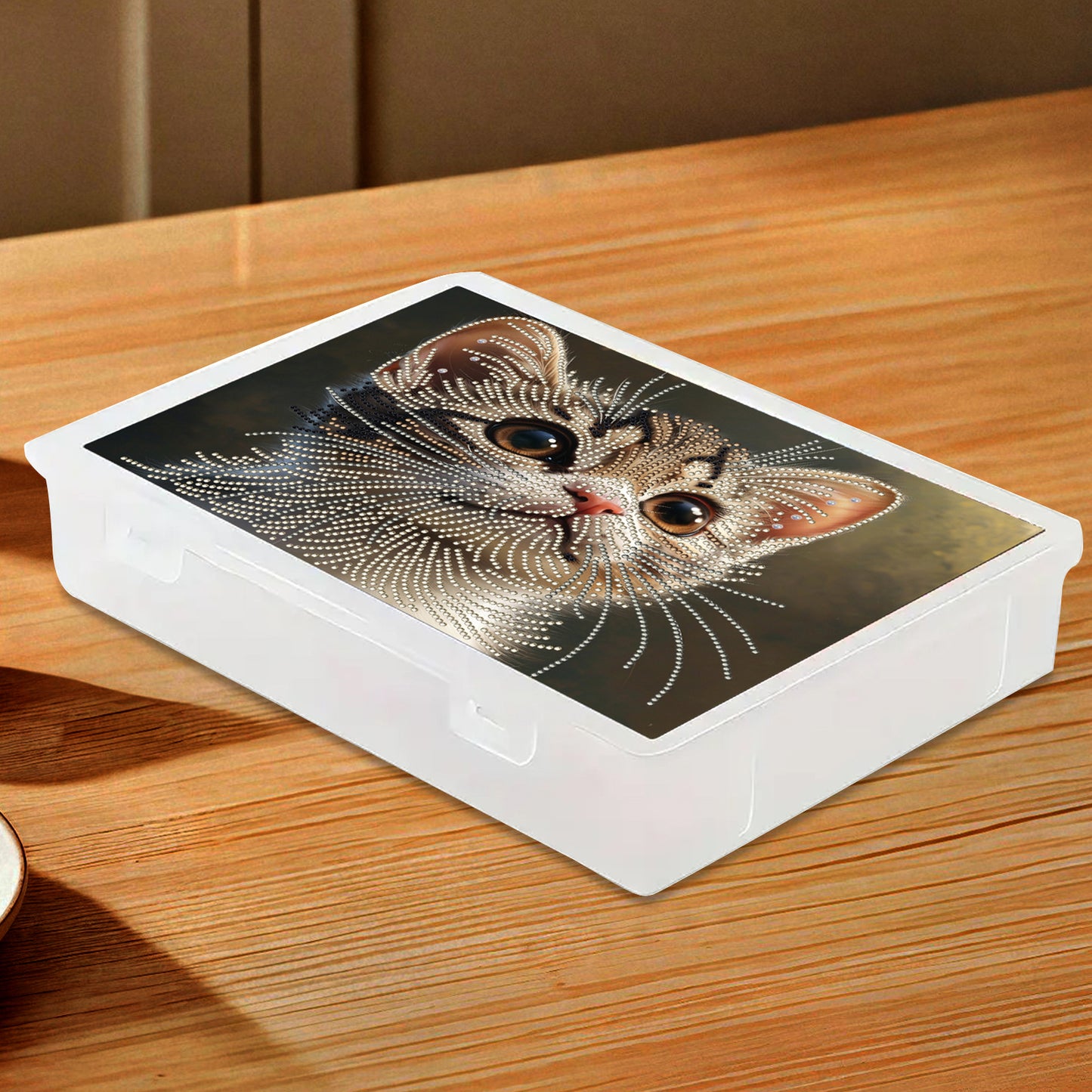 Cat 5D DIY Full Diamond Art Storage Box Crystal Mosaic Storage Container Kit