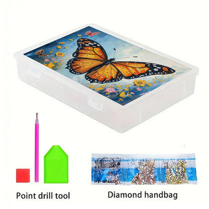 Butterfly 5D DIY Full Diamond Art Storage Box Crystal Mosaic Storage Container