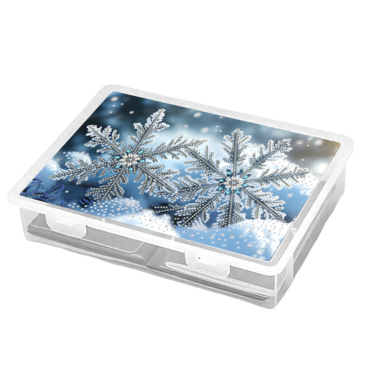 Snowflake 5D DIY Full Diamond Art Storage Box Crystal Mosaic Storage Container