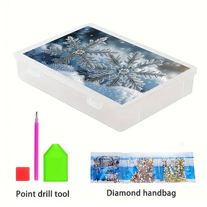 Snowflake 5D DIY Full Diamond Art Storage Box Crystal Mosaic Storage Container