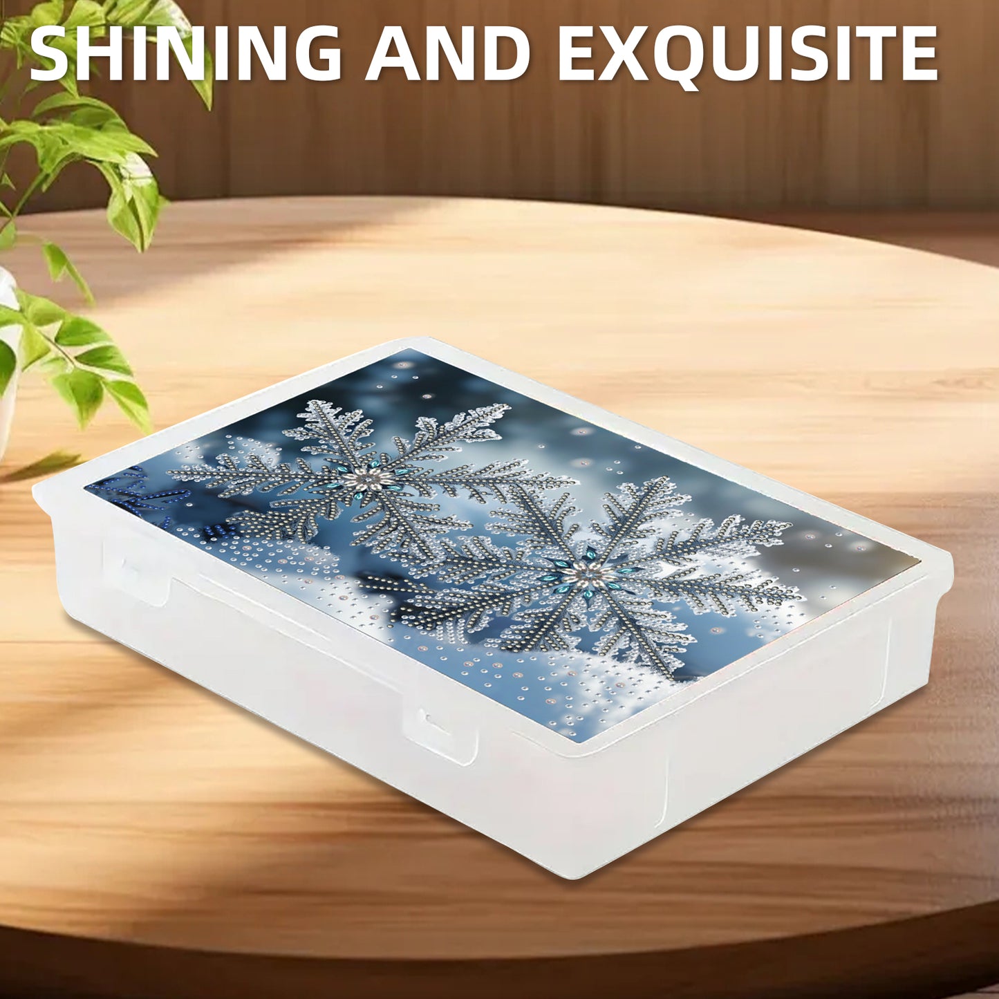 Snowflake 5D DIY Full Diamond Art Storage Box Crystal Mosaic Storage Container