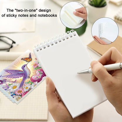 2 Pack Hummingbird DIY Diamond Art Spiral Notebook Kit 80Pages No Lines Gifts