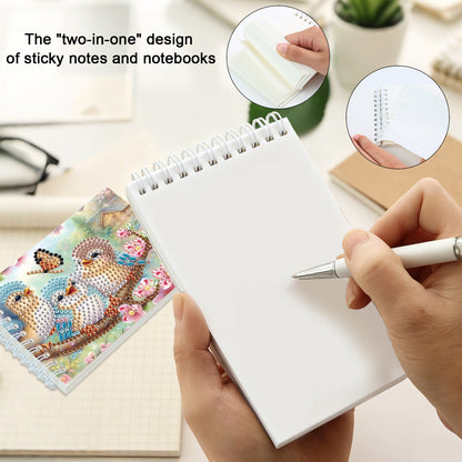 2 Pack Bluebird DIY Diamond Art Spiral Notebook Kit 80Pages No Lines for Adults