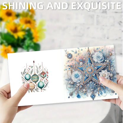 12pcs Decoration Theme DIY Diamond Art Greeting Cards with Envelope for Birthday