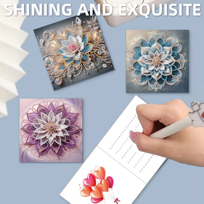 12pcs Butterfly Theme DIY Diamond Art Greeting Cards with Envelope for Birthday