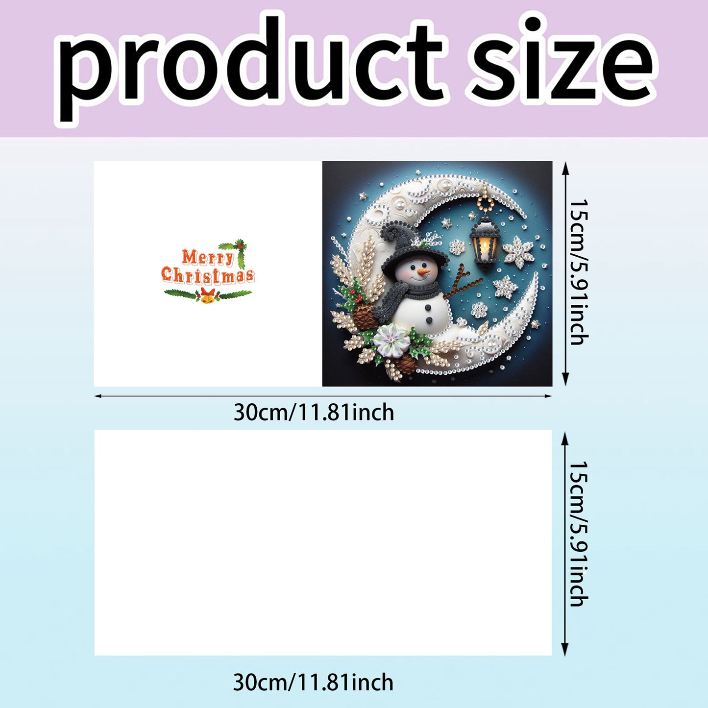 12Pcs Xmas Animal DIY Diamond Painting Greeting Cards for Adult Holiday Gifts