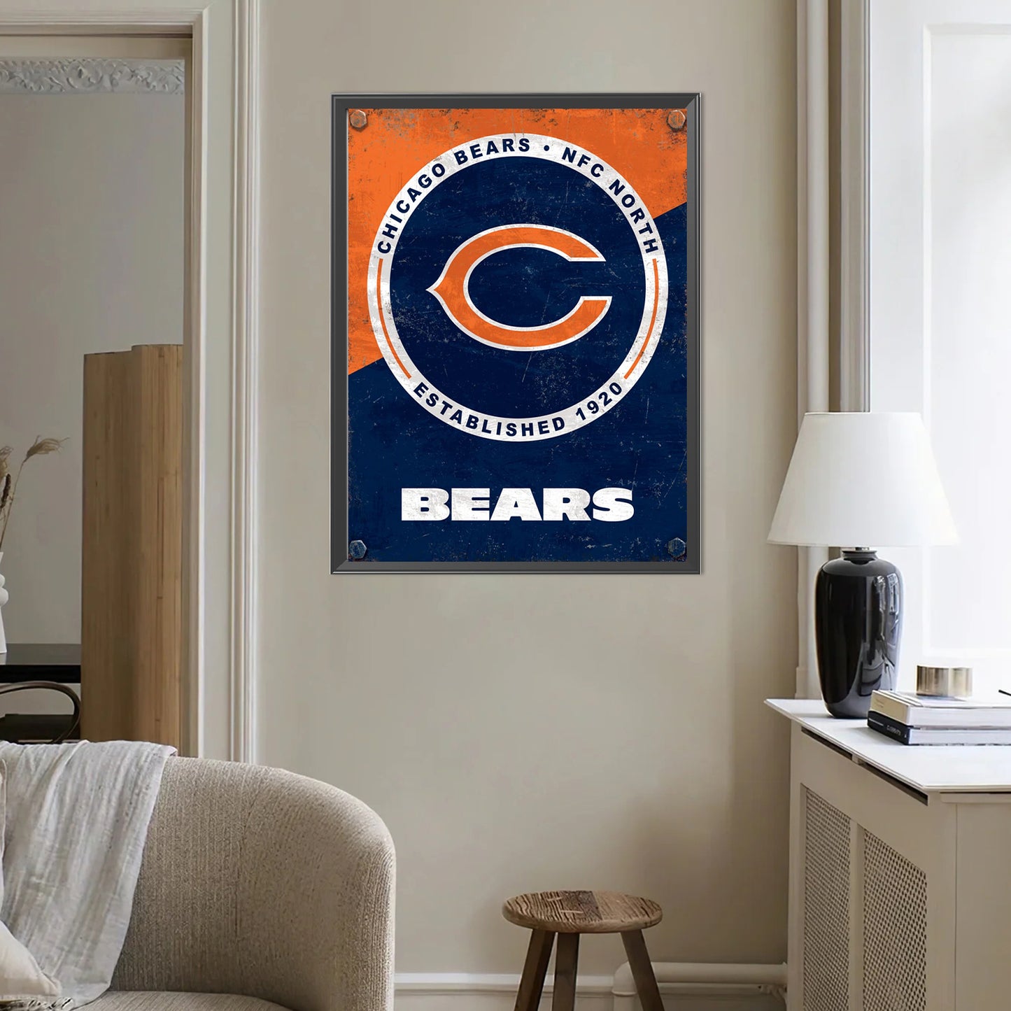 Chicago Bears - Full Round Drill Diamond Painting 40*50CM