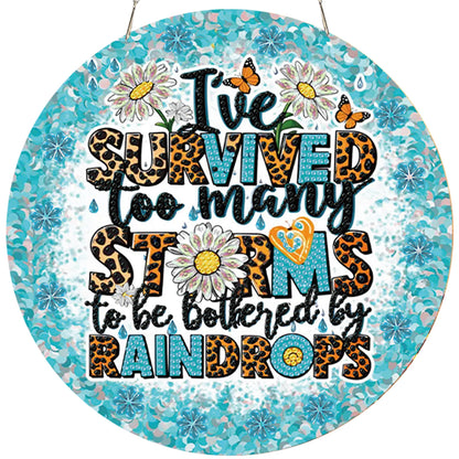 Storm 2D Flat DIY Acrylic Diamond Painting Pendants Crafts Kit Home Wall Decor