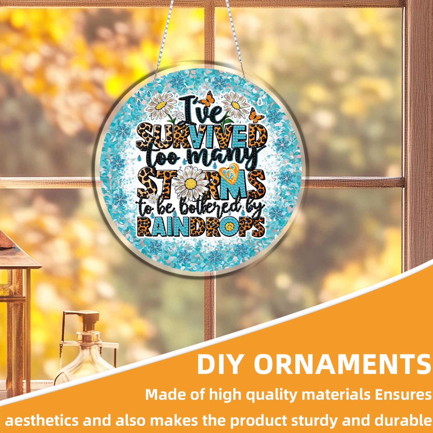 Storm 2D Flat DIY Acrylic Diamond Painting Pendants Crafts Kit Home Wall Decor