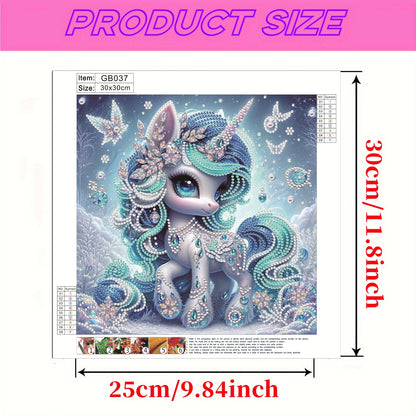 Unicorn - Special Shaped Drill Diamond Painting 30*30CM