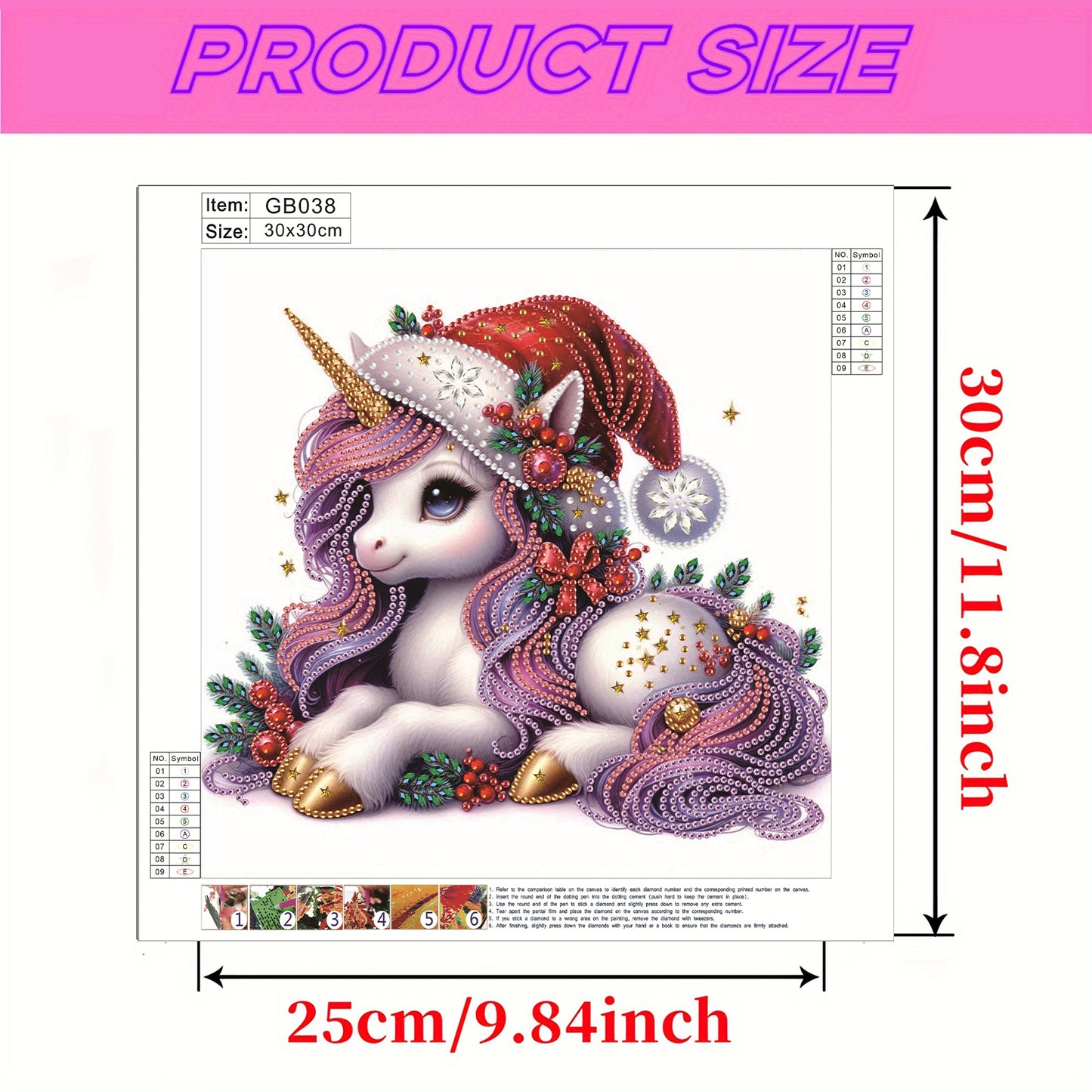 Unicorn - Special Shaped Drill Diamond Painting 30*30CM