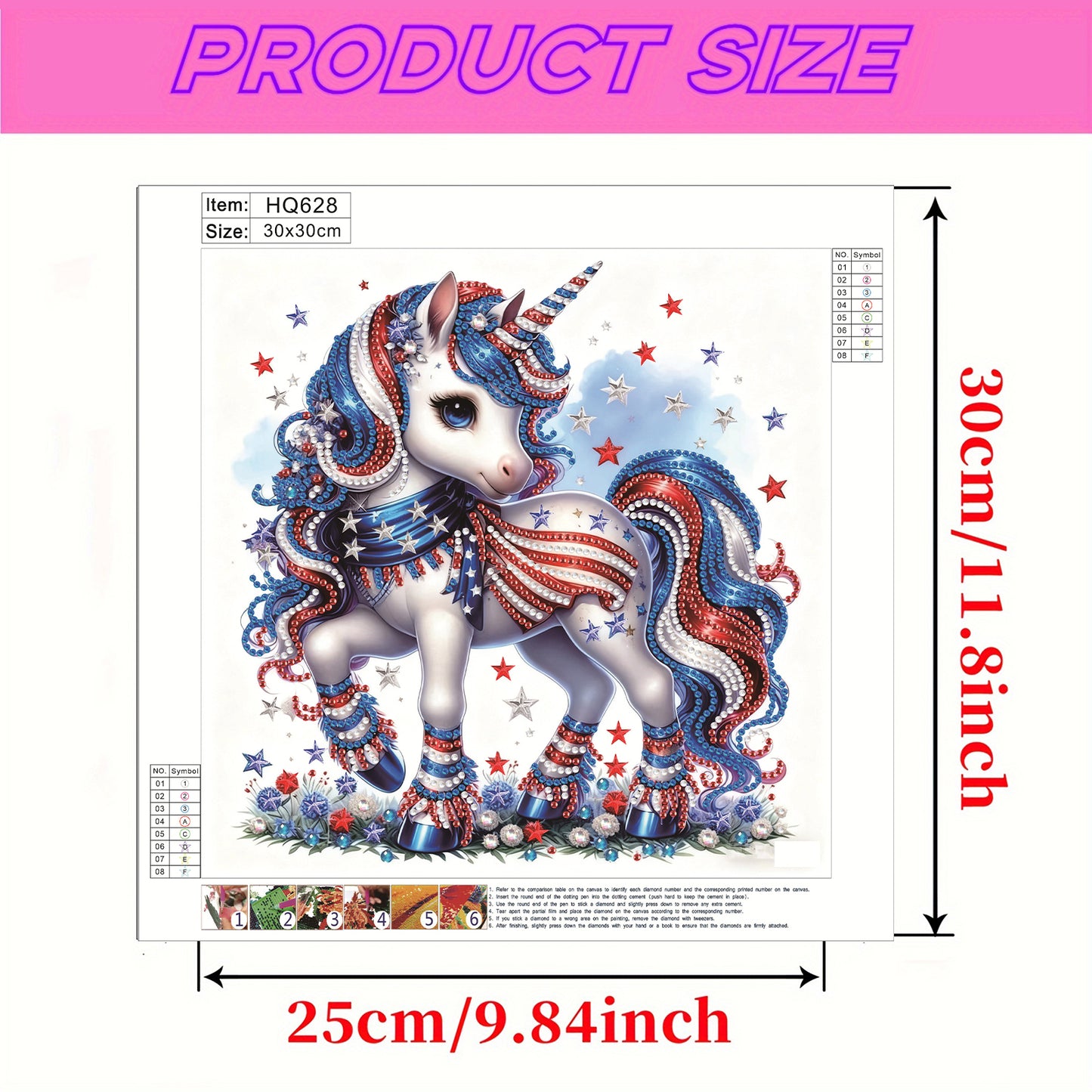 Unicorn - Special Shaped Drill Diamond Painting 30*30CM
