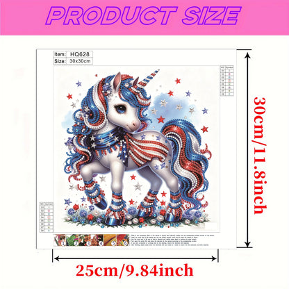 Unicorn - Special Shaped Drill Diamond Painting 30*30CM