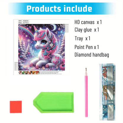 Unicorn - Special Shaped Drill Diamond Painting 30*30CM