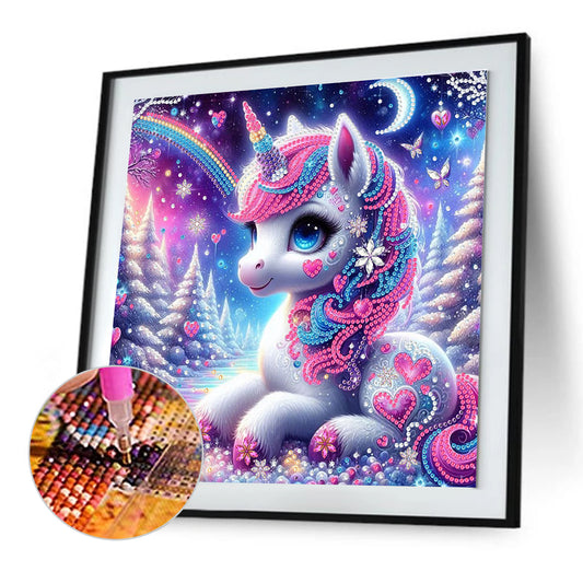 Unicorn - Special Shaped Drill Diamond Painting 30*30CM