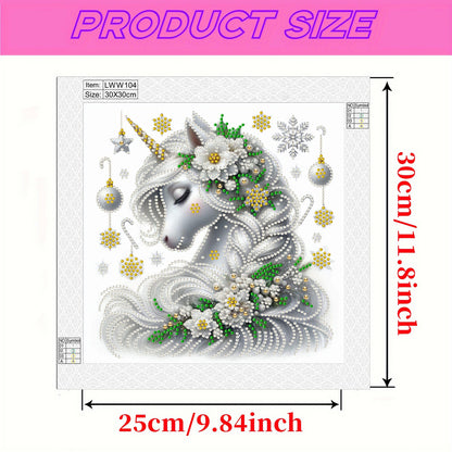 Unicorn - Special Shaped Drill Diamond Painting 30*30CM