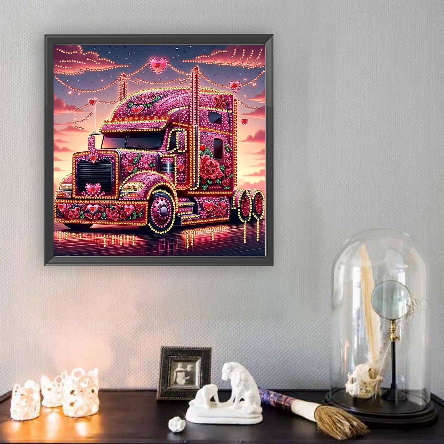 Heart-Shaped Car - Special Shaped Drill Diamond Painting 30*30CM