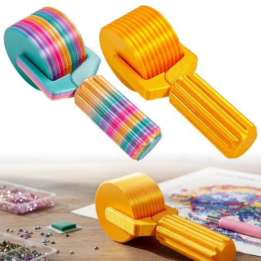 2Pcs Diamond Painting Roller DIY Diamond Painting Tools (Candy Color Gold)