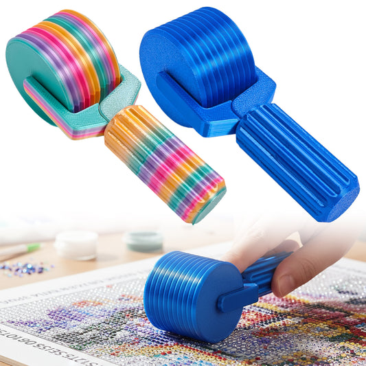 2Pcs Diamond Painting Roller DIY Diamond Painting Tools (Candy Color Blue)