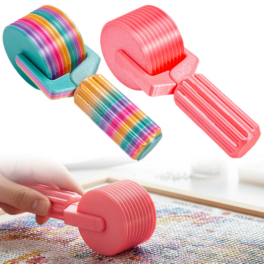 2Pcs Diamond Painting Roller DIY Diamond Painting Tools (Candy Color Pink)