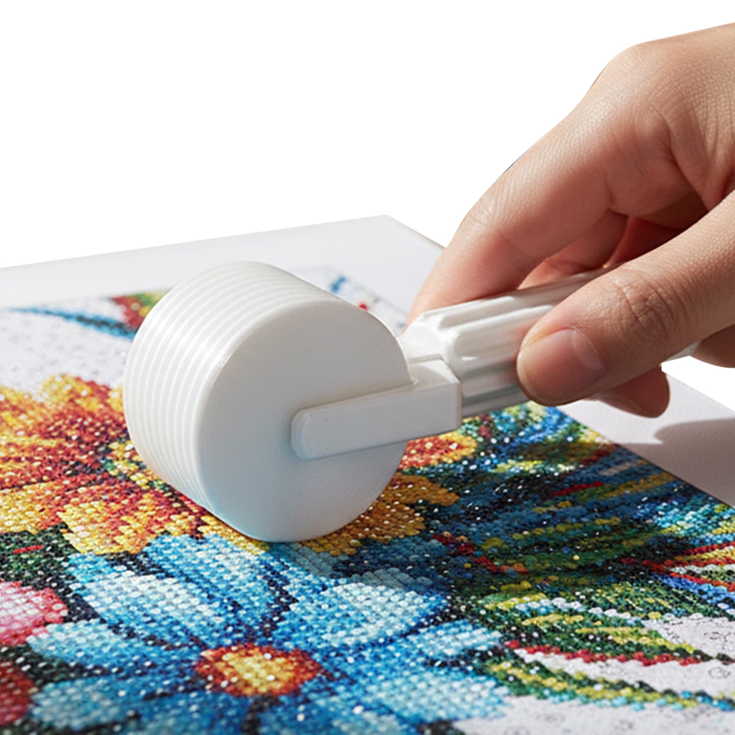 2Pcs Diamond Painting Roller DIY Diamond Painting Tools (Candy Color Silver)