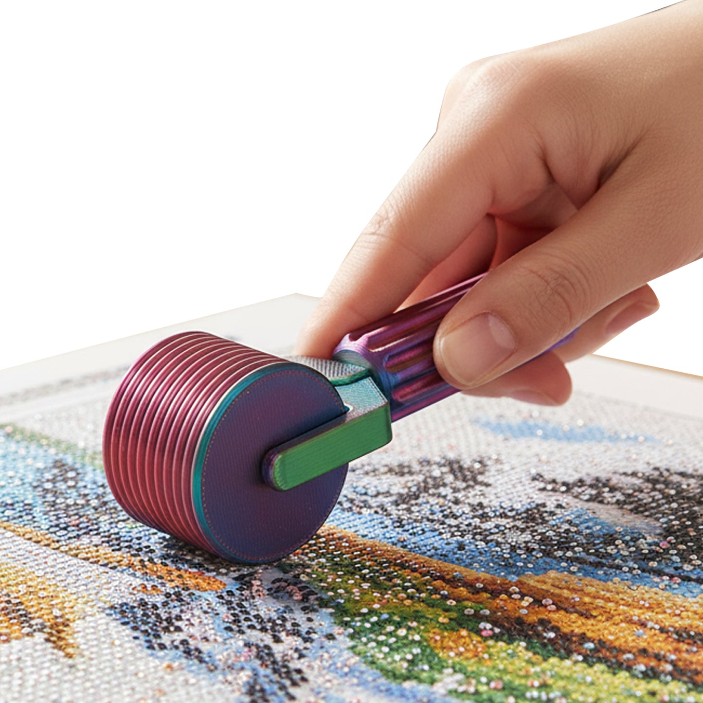 2Pcs Diamond Painting Roller DIY Diamond Painting Tools (Red Blue Red Green)