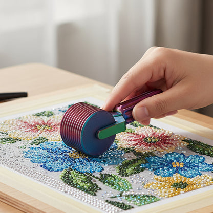 2Pcs Diamond Painting Roller DIY Diamond Painting Tools (Red Blue Red Green)