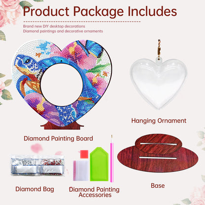 2D Flatt DIY Wooden Sea Turtle Desktop Diamond Art Ornament Kits Home Decor