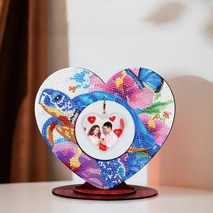 2D Flatt DIY Wooden Sea Turtle Desktop Diamond Art Ornament Kits Home Decor