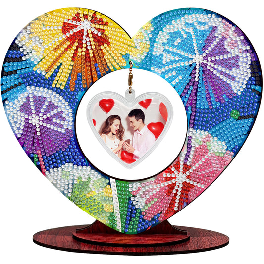 2D Flatt DIY Wooden Dandelion Desktop Diamond Art Ornament Kits Home Decor