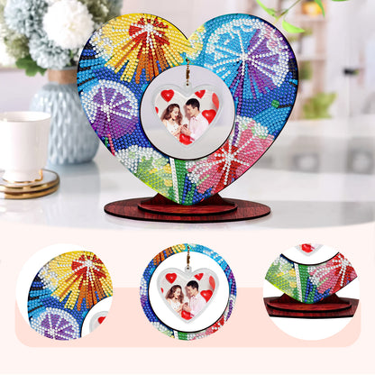 2D Flatt DIY Wooden Dandelion Desktop Diamond Art Ornament Kits Home Decor