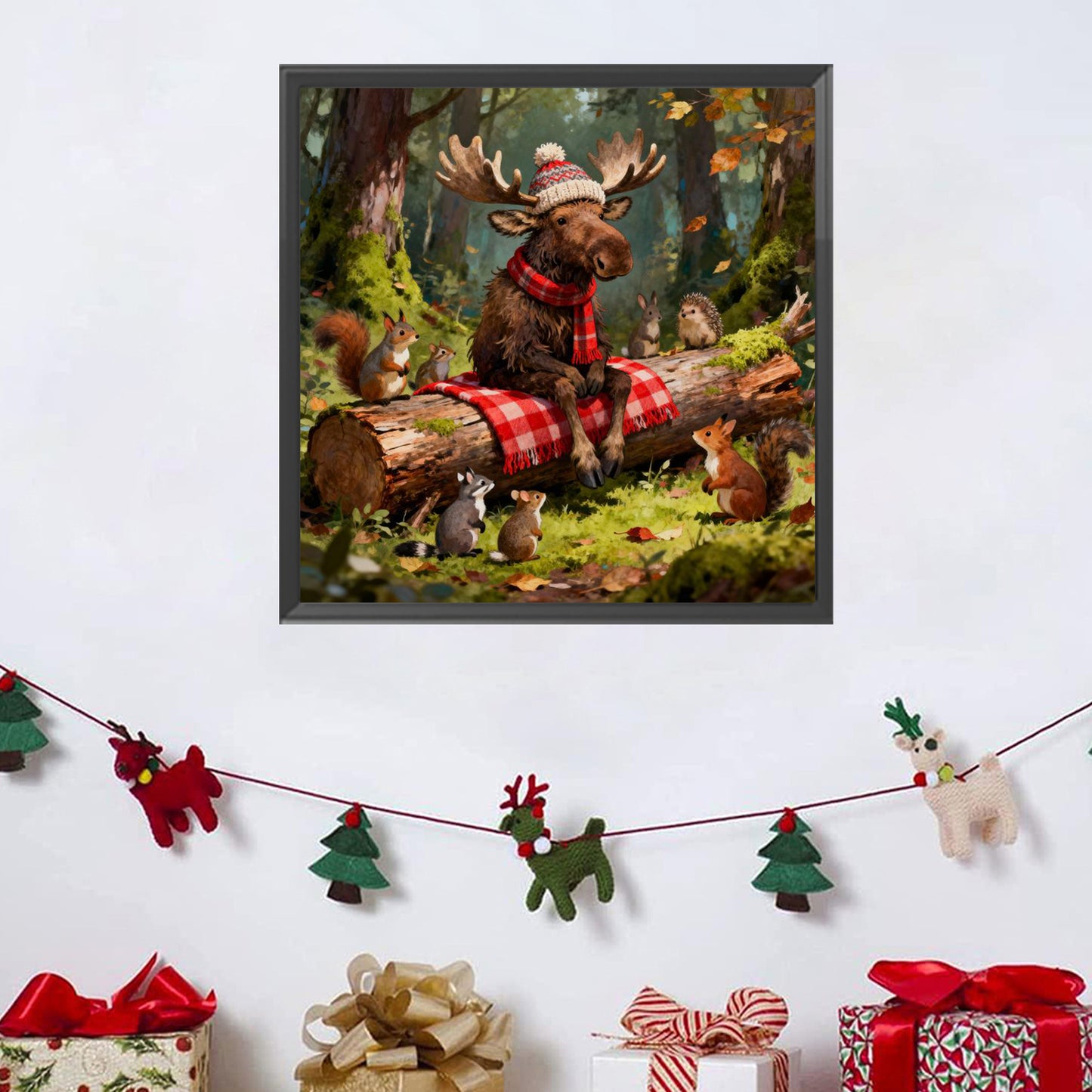 Reindeer Gathering - Full Square Drill Diamond Painting 30*30CM