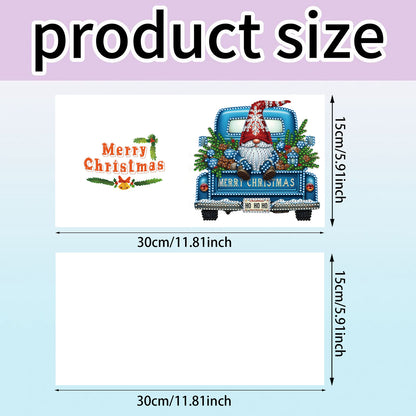 6PCS Cart Theme DIY Diamond Painting Greeting Card Set with Envelope for Gift