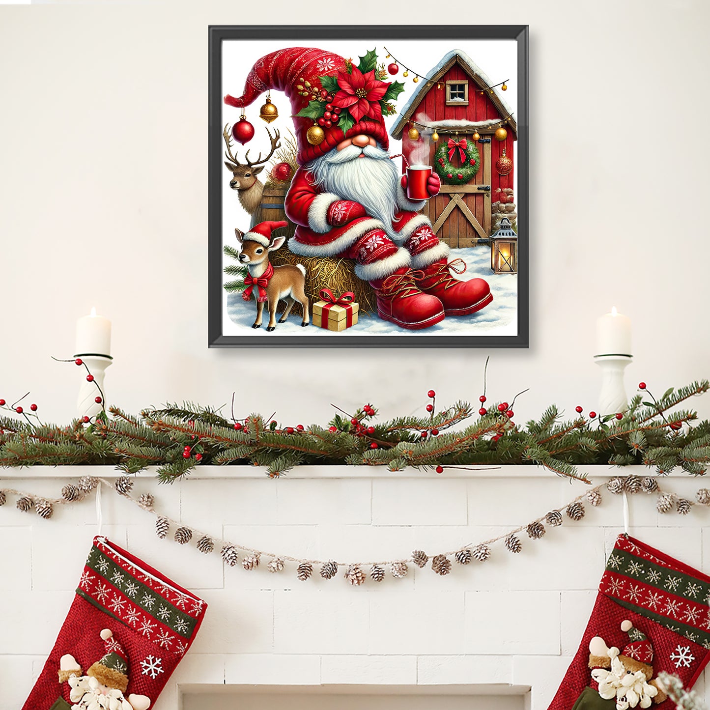 Christmas Goblin Farm - Full Round Drill Diamond Painting 40*40CM