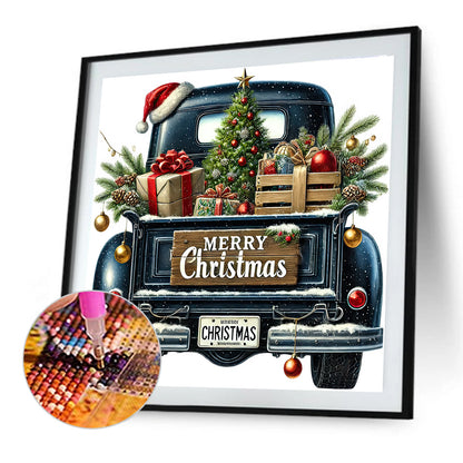 Christmas Carts - Full Round Drill Diamond Painting 40*40CM