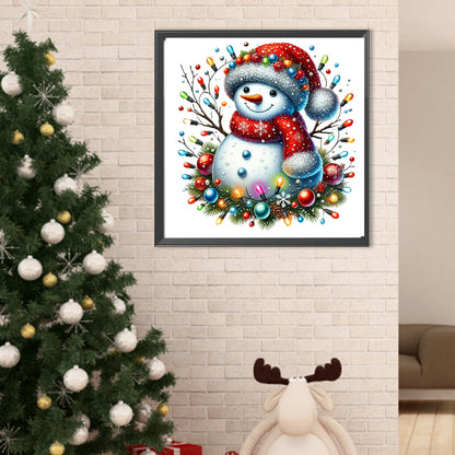 Christmas Snowman - Full Round Drill Diamond Painting 40*40CM
