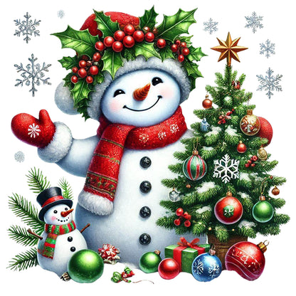 Christmas Snowman - Full Round Drill Diamond Painting 40*40CM