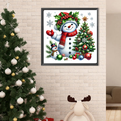 Christmas Snowman - Full Round Drill Diamond Painting 40*40CM